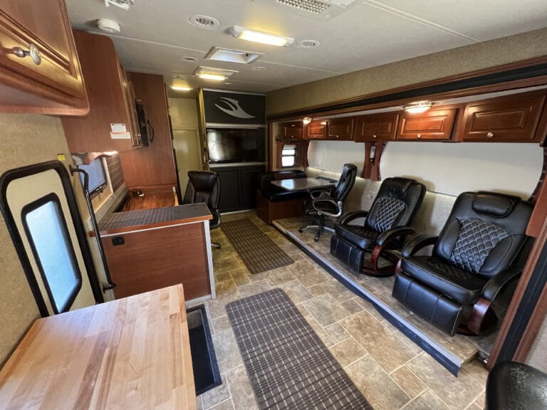 motor coach interior meeting room