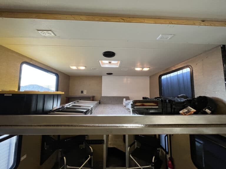 motor coach interior compartment